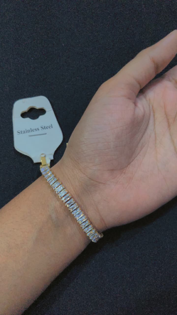 Luxury Baguette-Cut CZ Tennis Bracelet – The Sam Collection
