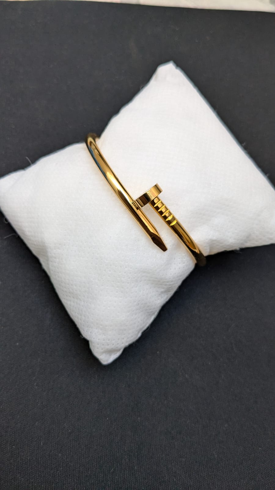 Gold-Plated Nail-Inspired Cuff Bracelet – The Sam Collection