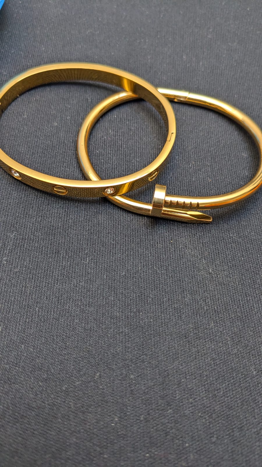 Gold-Plated Nail-Inspired Cuff Bracelet – The Sam Collection