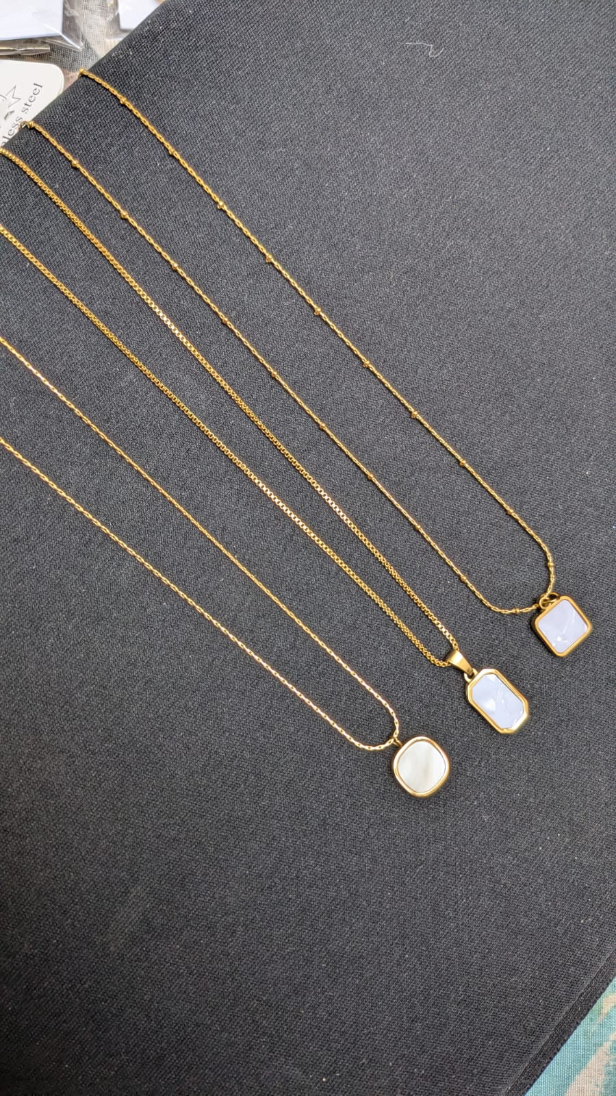 Necklace with White Shell or CZ Pendant – The Sam Collection