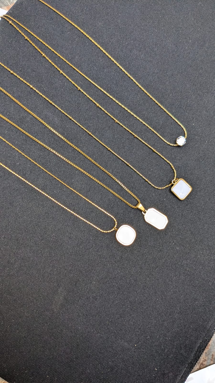 Necklace with White Shell or CZ Pendant – The Sam Collection